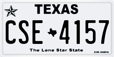 TX license plate CSE4157