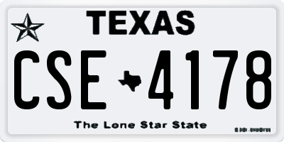 TX license plate CSE4178