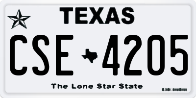 TX license plate CSE4205