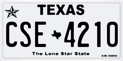 TX license plate CSE4210