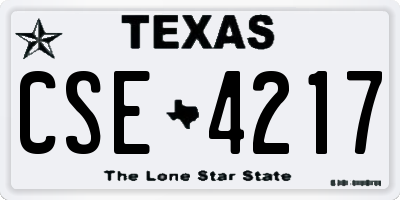 TX license plate CSE4217