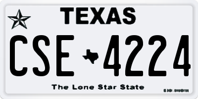TX license plate CSE4224