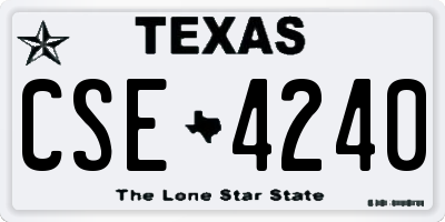 TX license plate CSE4240