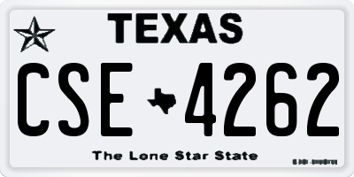 TX license plate CSE4262