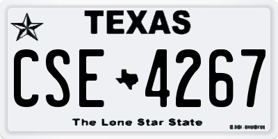 TX license plate CSE4267