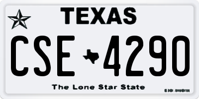 TX license plate CSE4290