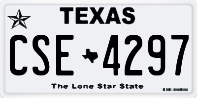 TX license plate CSE4297