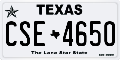 TX license plate CSE4650