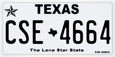 TX license plate CSE4664