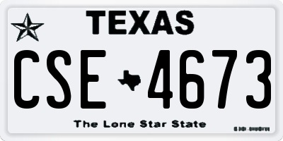 TX license plate CSE4673