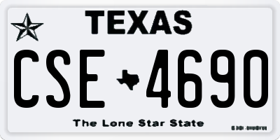 TX license plate CSE4690