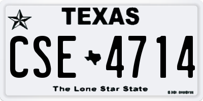 TX license plate CSE4714