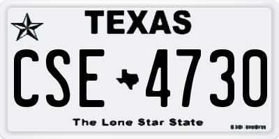 TX license plate CSE4730