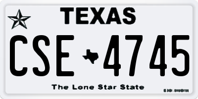 TX license plate CSE4745