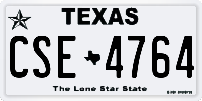 TX license plate CSE4764