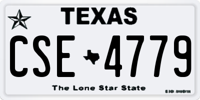 TX license plate CSE4779