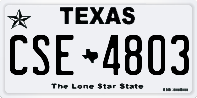 TX license plate CSE4803
