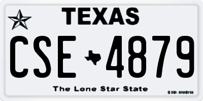 TX license plate CSE4879