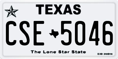 TX license plate CSE5046