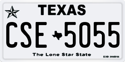 TX license plate CSE5055