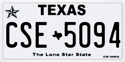 TX license plate CSE5094