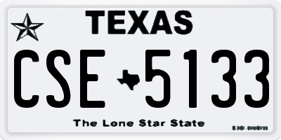 TX license plate CSE5133