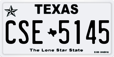 TX license plate CSE5145