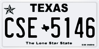 TX license plate CSE5146