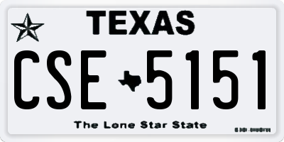 TX license plate CSE5151