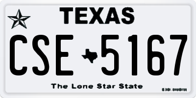 TX license plate CSE5167