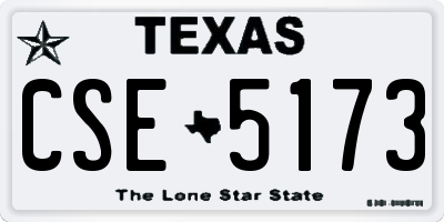 TX license plate CSE5173