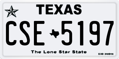 TX license plate CSE5197