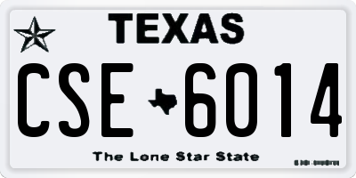 TX license plate CSE6014