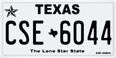 TX license plate CSE6044
