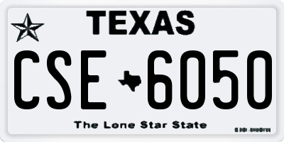 TX license plate CSE6050