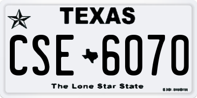 TX license plate CSE6070