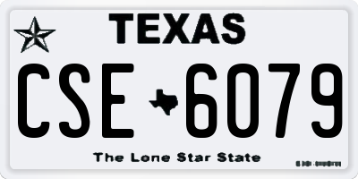 TX license plate CSE6079