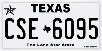 TX license plate CSE6095
