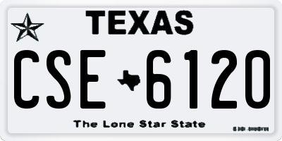 TX license plate CSE6120