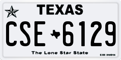 TX license plate CSE6129
