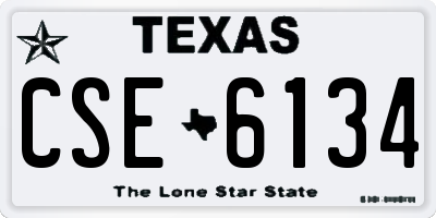 TX license plate CSE6134