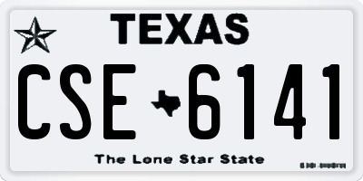 TX license plate CSE6141