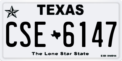 TX license plate CSE6147