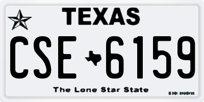 TX license plate CSE6159