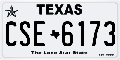TX license plate CSE6173