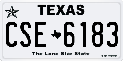 TX license plate CSE6183
