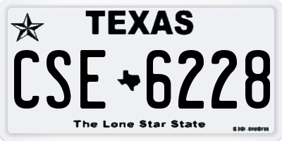 TX license plate CSE6228