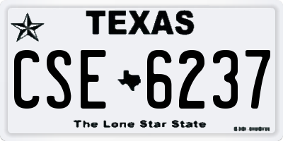 TX license plate CSE6237