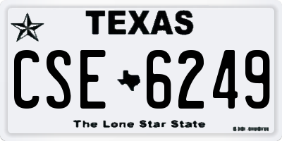 TX license plate CSE6249