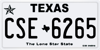 TX license plate CSE6265